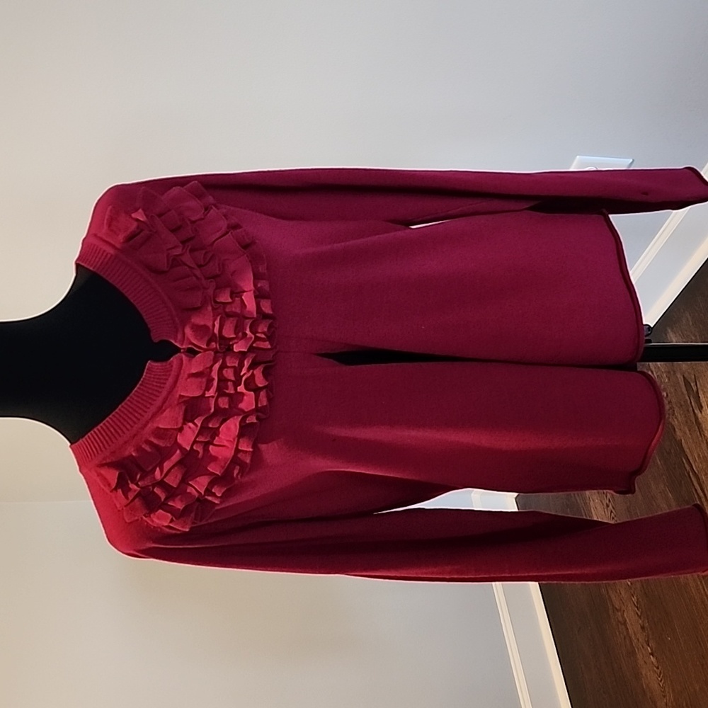 Banana Republic maroon cardigan sweater